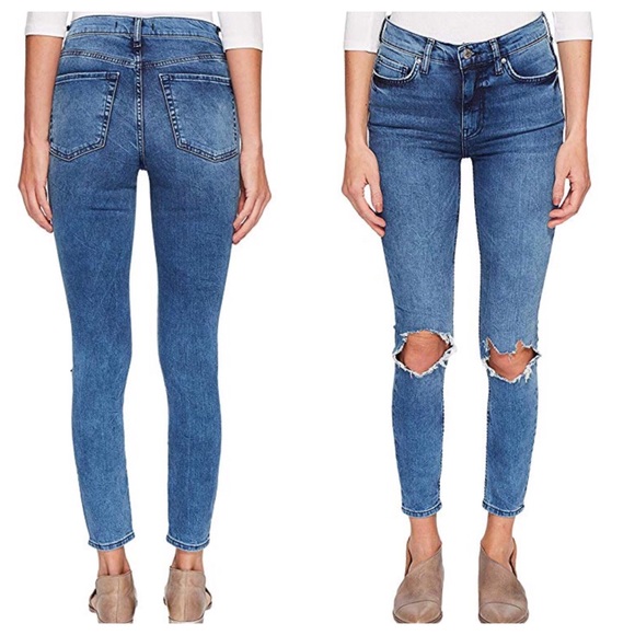 Free People Denim - 🆕 Free People Destroyed Knees Skinny Jeans